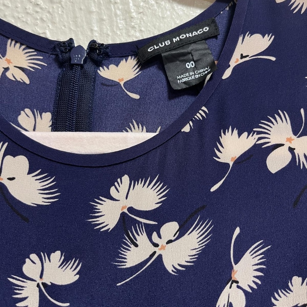 Club Monaco Long sleeve Silk Paget Dress